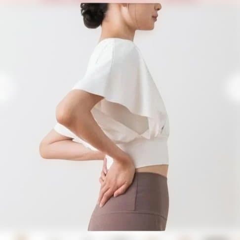 【SUKALA】 ブラトップ付きバルーンカシュクールトップス ホワイト S