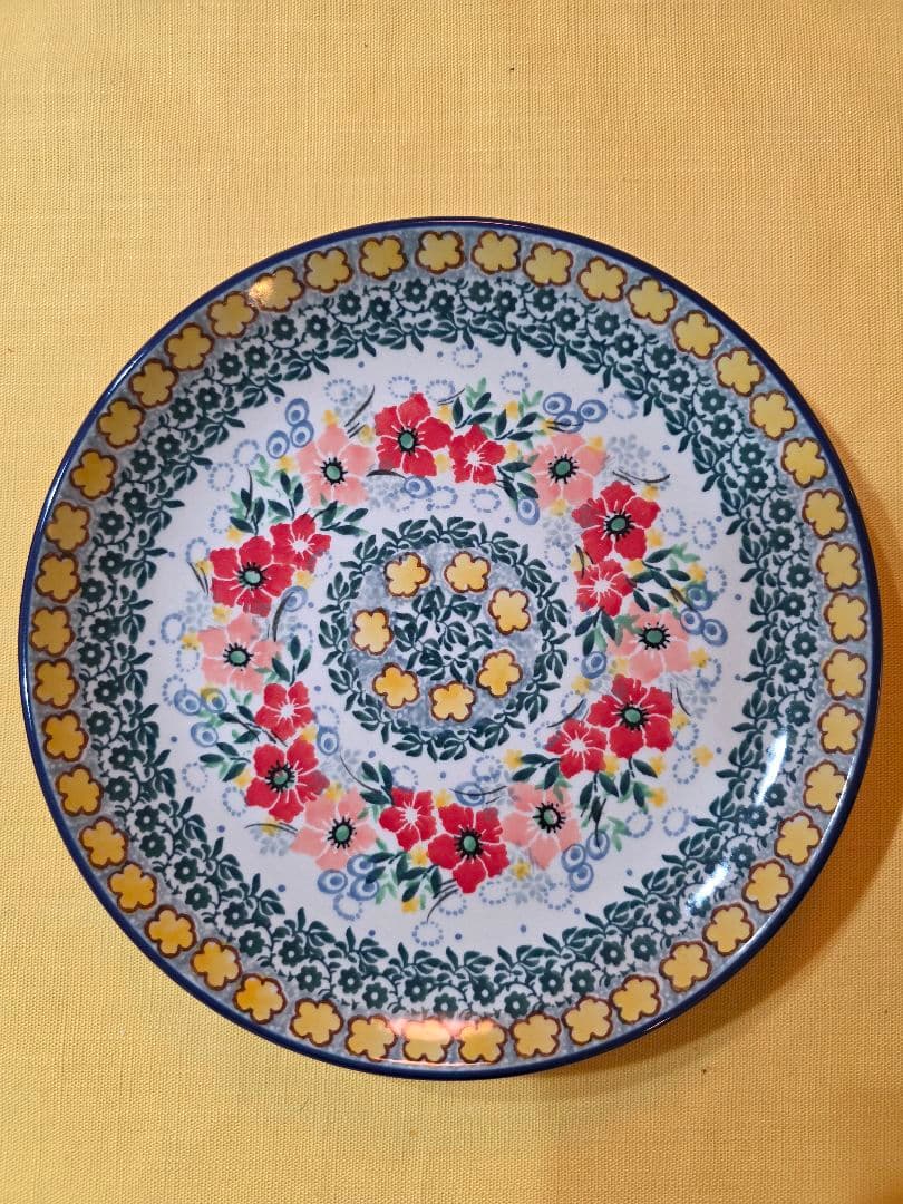 ツェラミカ 花柄食器セット 皿4枚 マグカップ2個