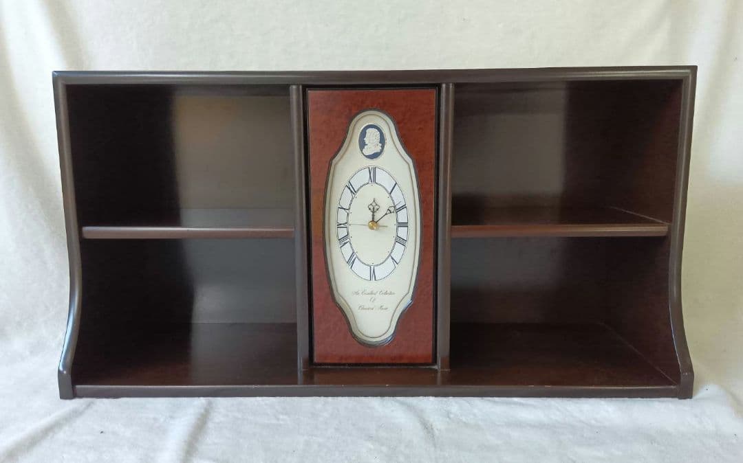 クラシックCD　77枚セット　時計付き木製収納棚　世界名曲大系　CDラック