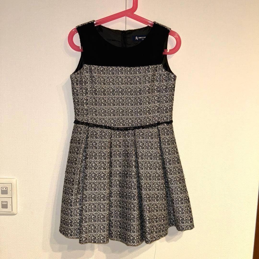 入学式 コムサエンジェル ワンピース120 ボレロ110 ツイード フォーマル