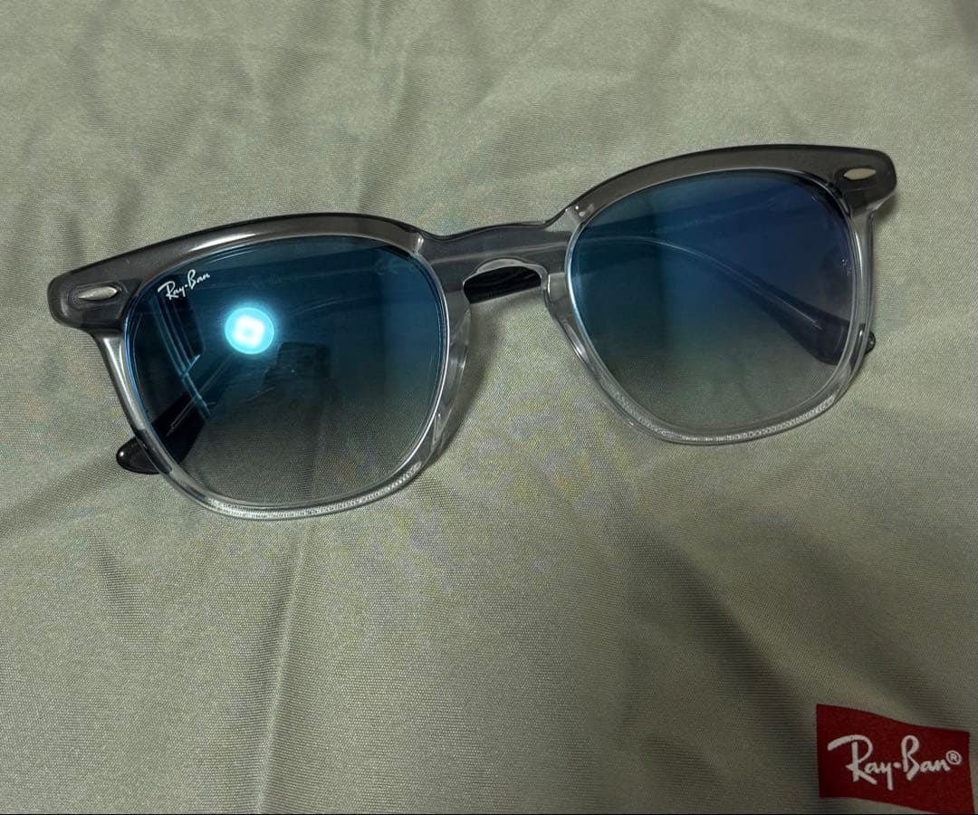 Ray-Ban クリアグレー サングラス ケース付き
