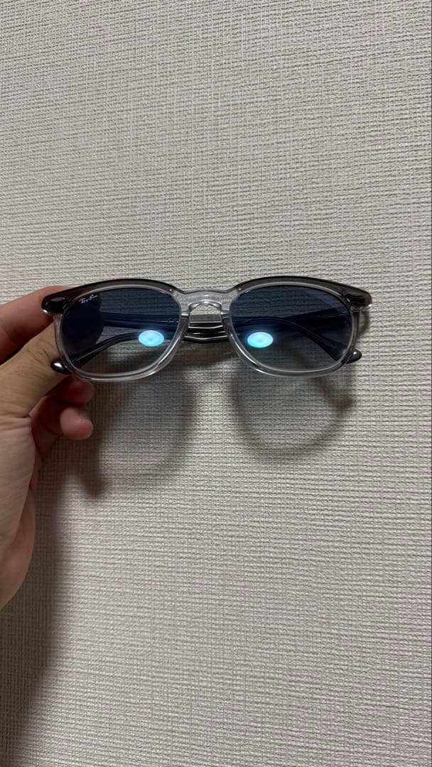 Ray-Ban クリアグレー サングラス ケース付き