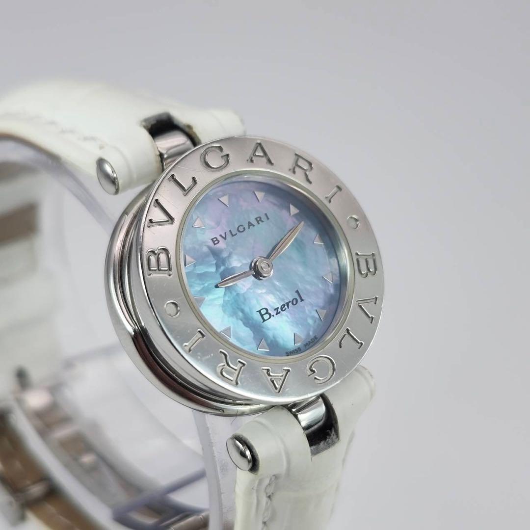 新品ベルト　ブルガリ　腕時計　ビーゼロワン　ブルーシェル　BZ22S レザー