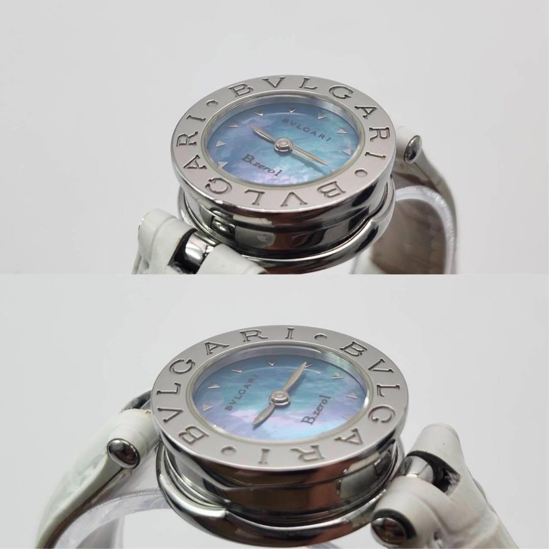 新品ベルト　ブルガリ　腕時計　ビーゼロワン　ブルーシェル　BZ22S レザー