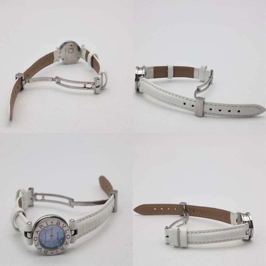 新品ベルト　ブルガリ　腕時計　ビーゼロワン　ブルーシェル　BZ22S レザー