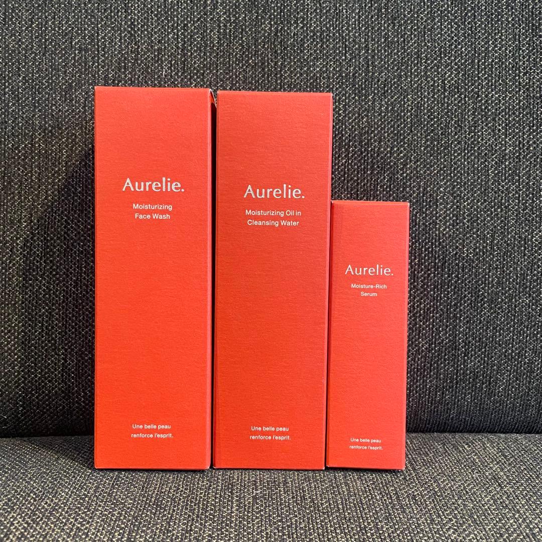 【タイムセール】Aurelie. スキンケア3点 クレンジング 洗顔リッチセラム