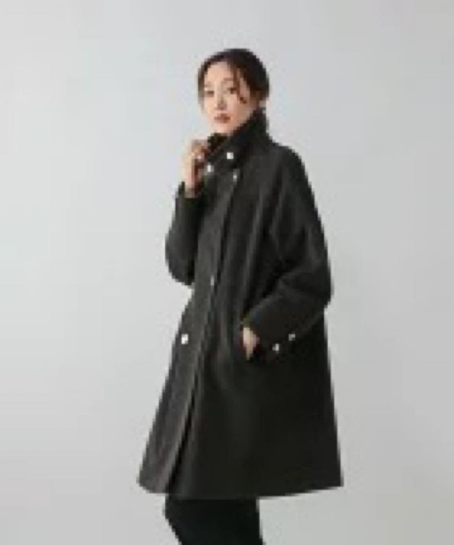 軽やかストレッチ襟2WAYコート/499666