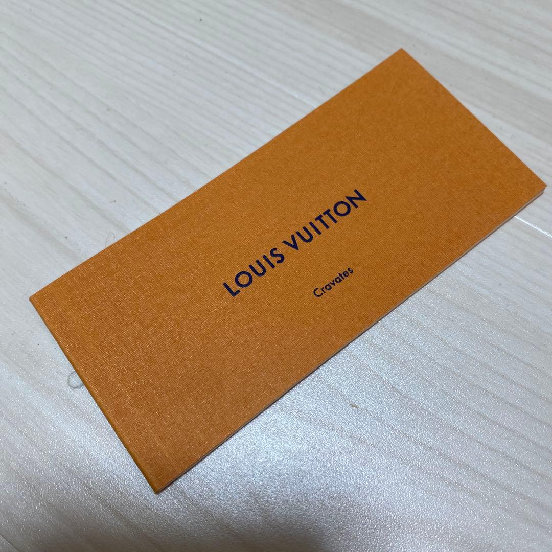 【新品未使用】LOUIS VUITTON チェック柄 ネクタイ ブルー/シルバー