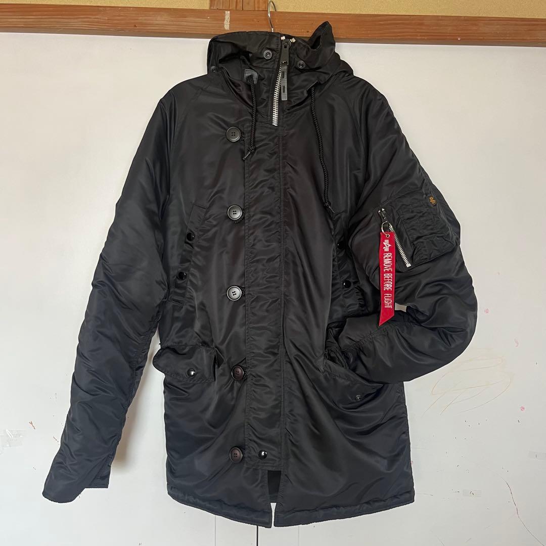 アルファインダストリー N3B ブラック L ミリタリー フライトジャケット