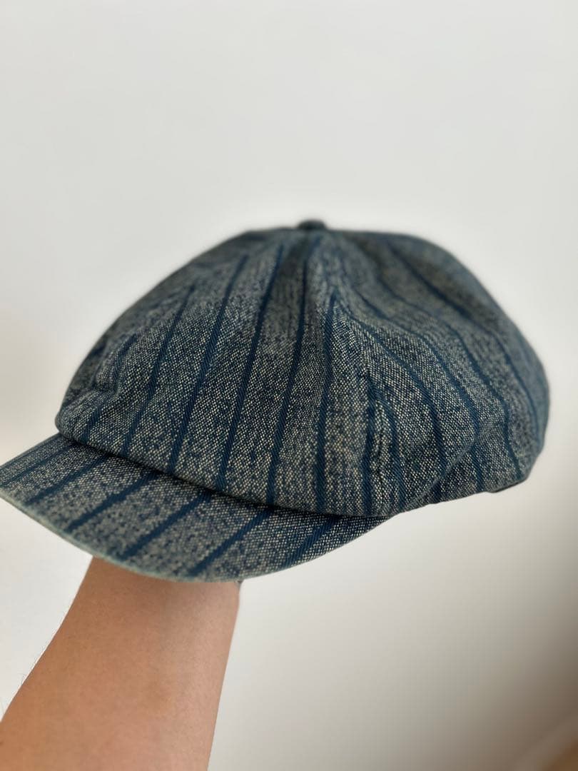 の*り様 美品　ダブルアールエル　RRL ニュースボーイキャップ　ランダムストラ