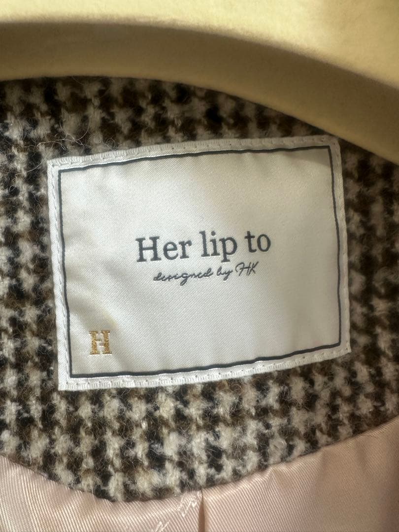 ジャケット・アウター herlipto Hemingway Check Tweed Jacket