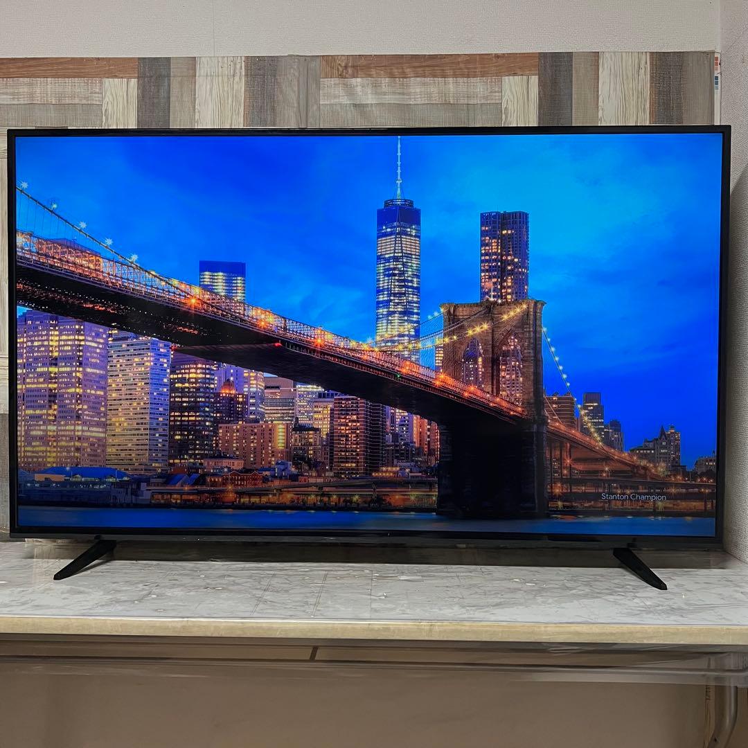 年内受渡❣️全国送料込3年前購入ティーズネット65型4K液晶テレビ東芝製LSI搭載