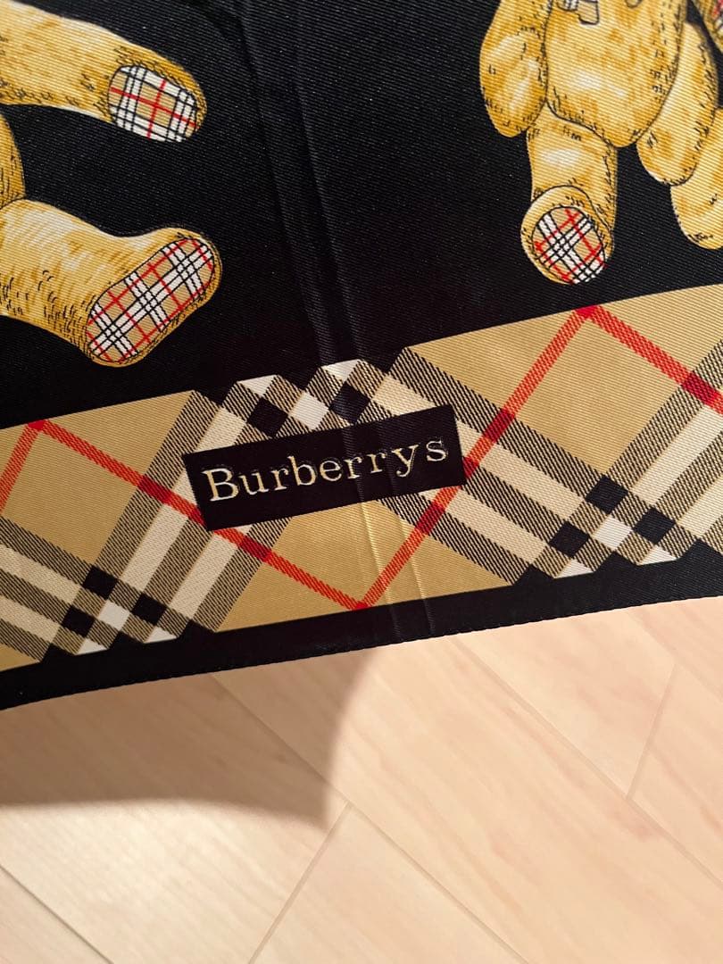 Burberrys クマ柄 折りたたみ傘 ブラック