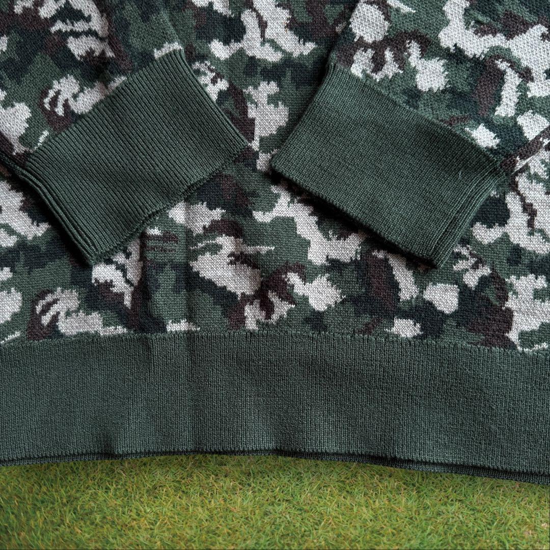 ブリーフィング　ニット　セーター　迷彩　黒　　XL〜XXL相当　ウール100%