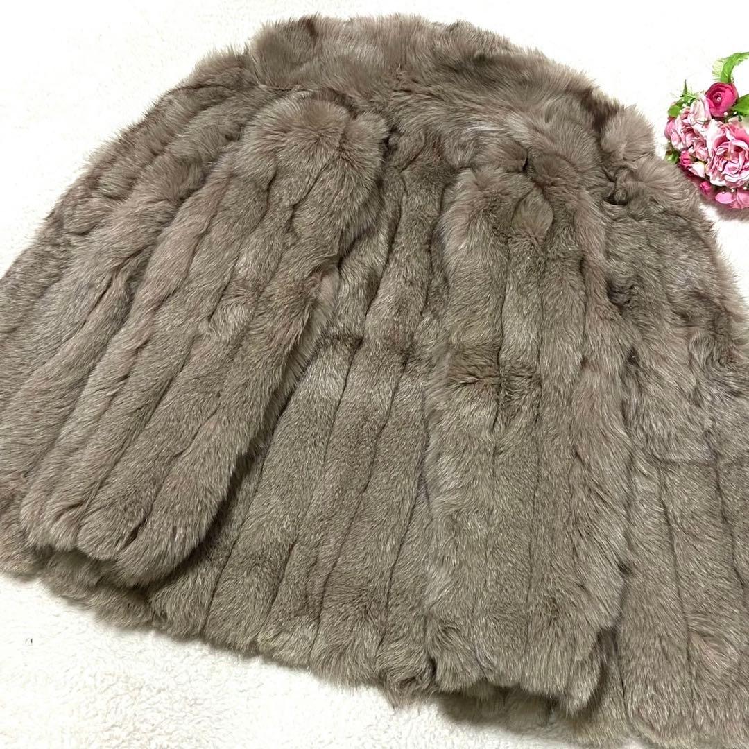 【大きいサイズ】サガフォックス 本毛皮 コート サイズXL相当 ボリューム◎