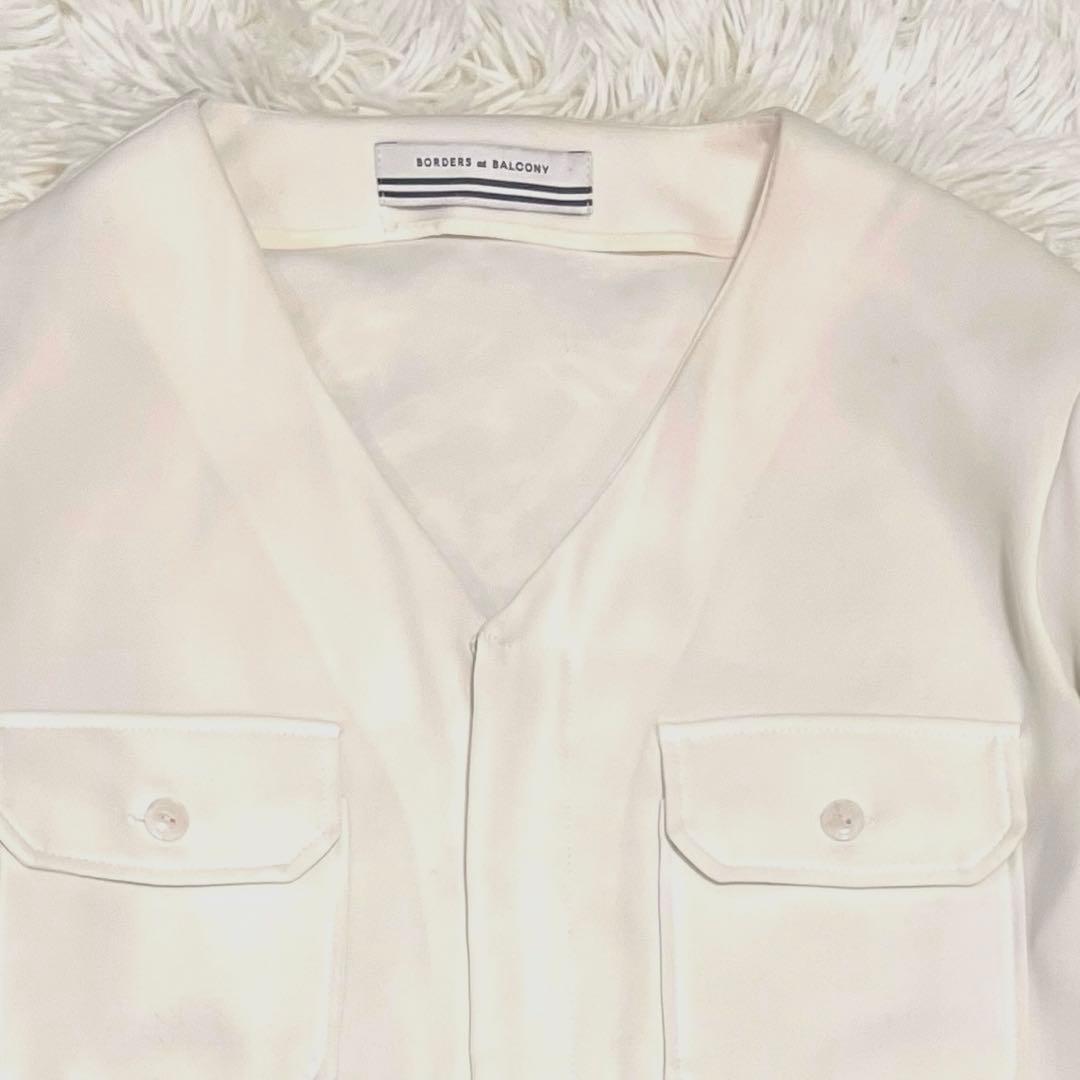 YM様　　ボーダーアットバルコニー　オーバーオール　 オールインワン　38