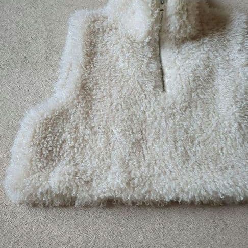 GALLARDA GALANTE フェイクファーハーフZIPプルオーバー　ベスト