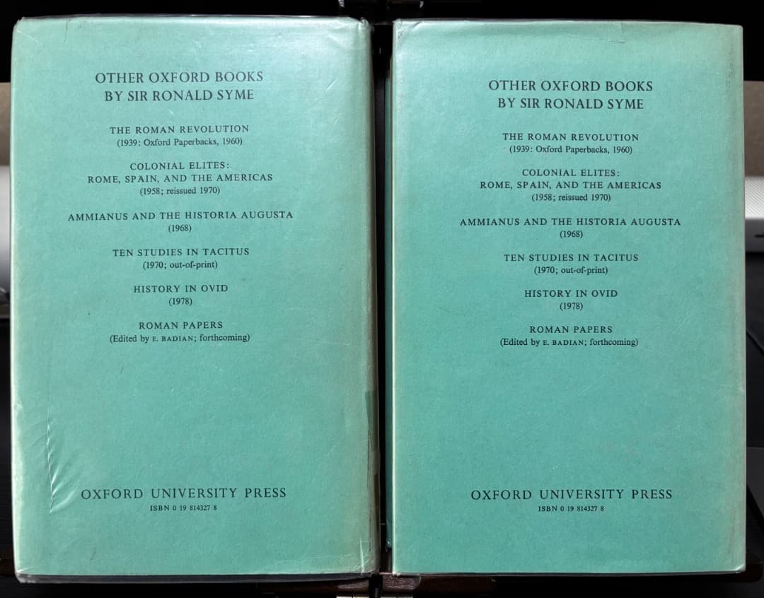 洋書 Tacitus (2 volumes) by Ronald SYME