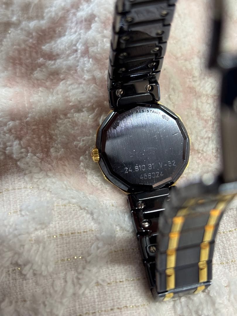 CORUM アドミラルズカップ クォーツ 18金 ガンブルー コンビ 動作良好