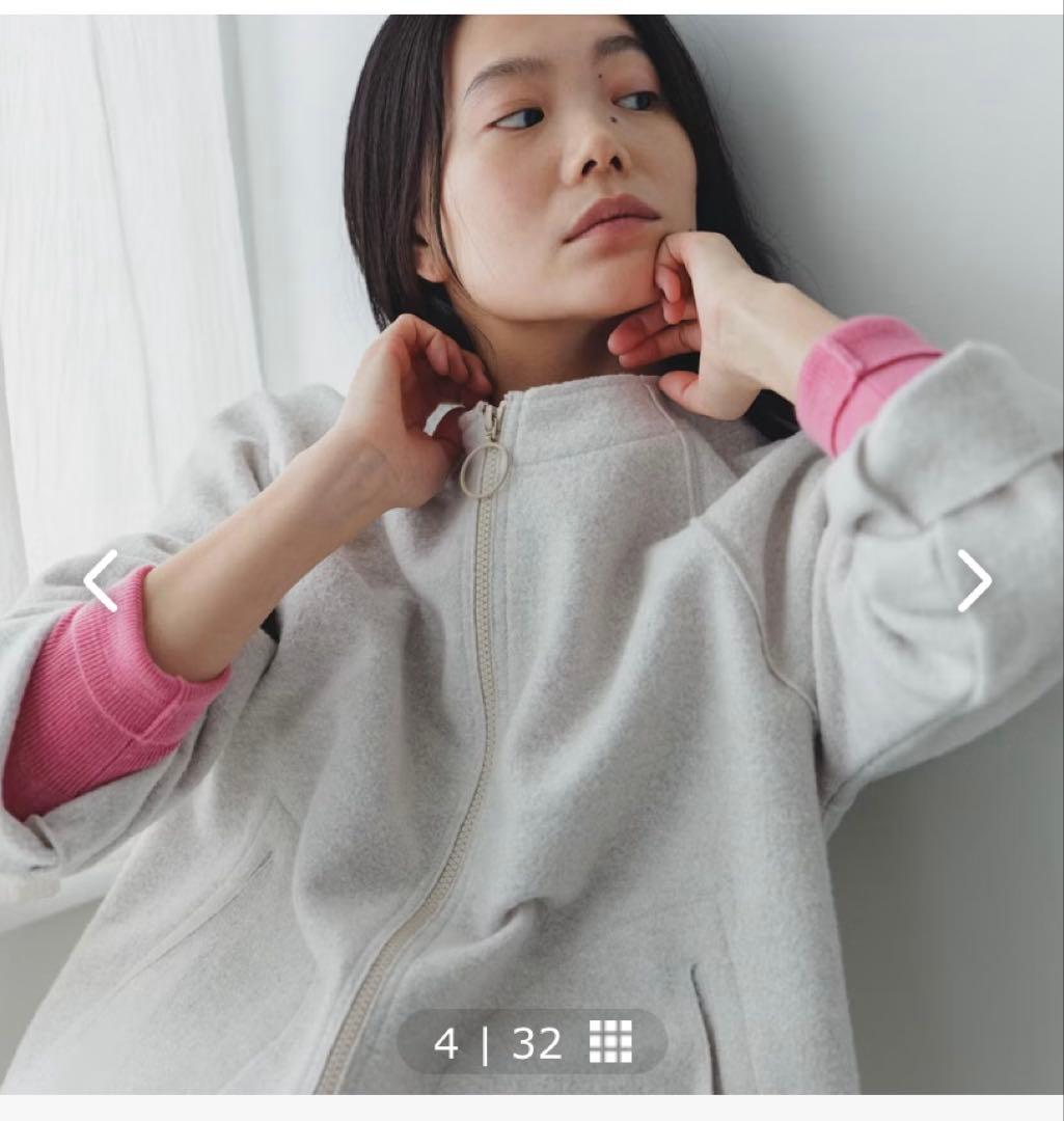 【北欧暮らしの道具店】美品★ファブリケ アン プラネテール / ジップジャケット