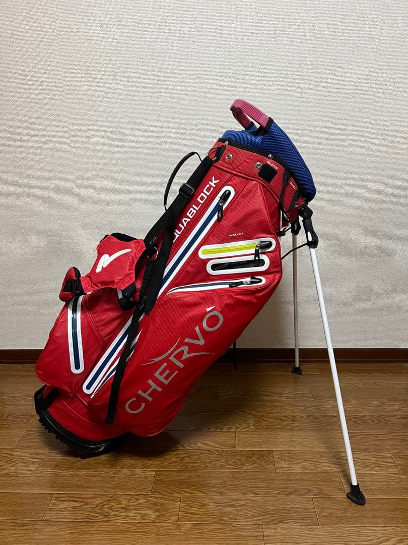 CHERVO AQUABLOCK ゴルフバッグ 赤