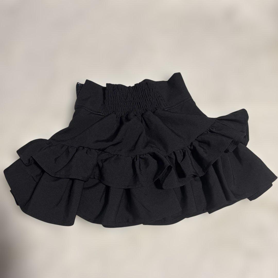 Amilige コルセット風フリルスカート size-M