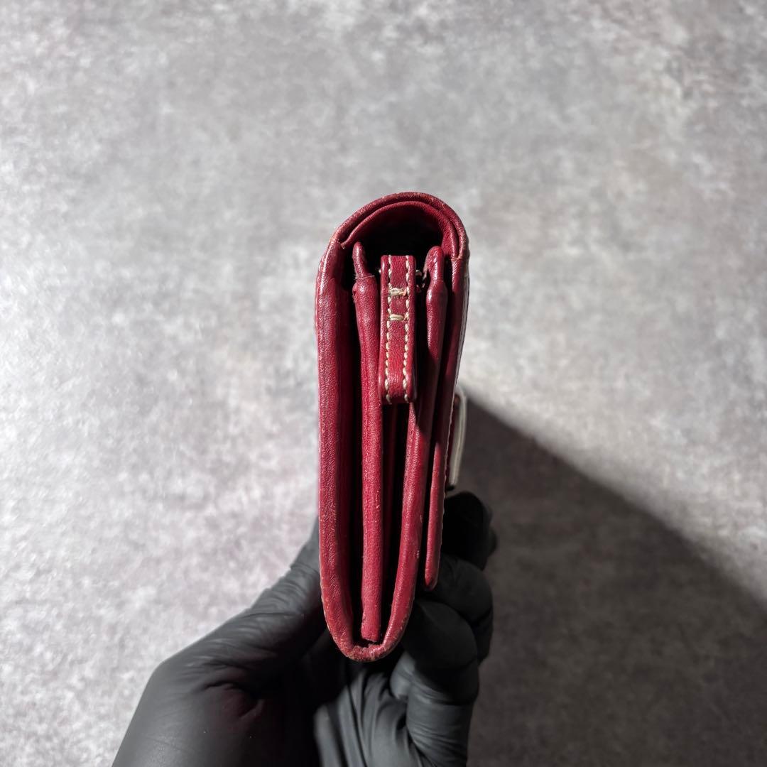 小物 Coach Red Canvas Signature Wallet