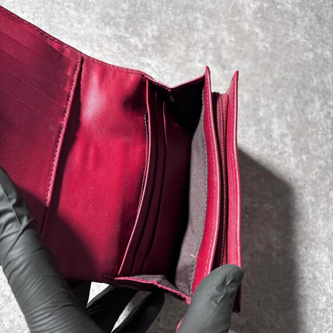 小物 Coach Red Canvas Signature Wallet