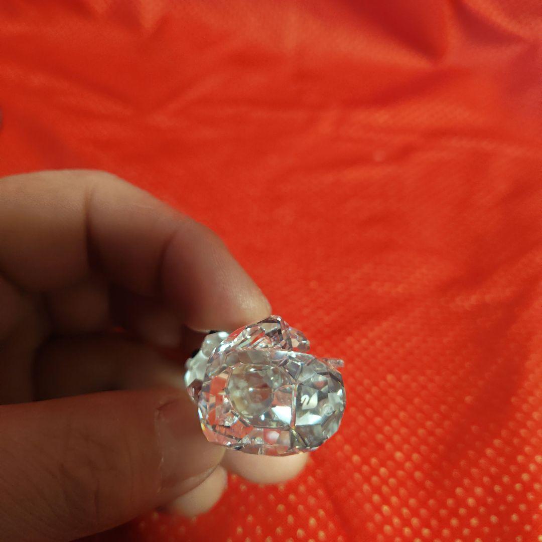 ❁*に様 Swarovski クリスタルベア 約4cm