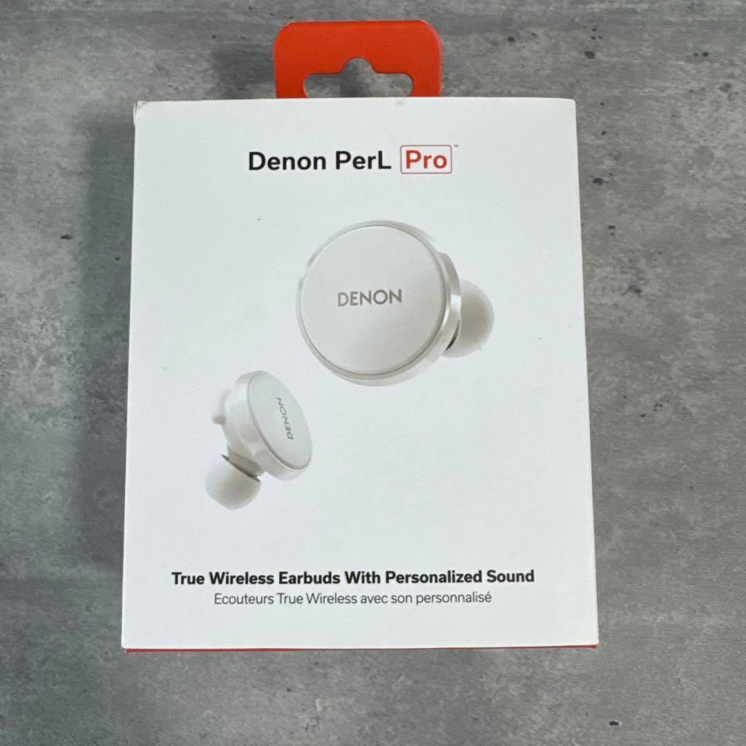 Denon PerL Pro True ホワイト ワイヤレスイヤホン 即日発送