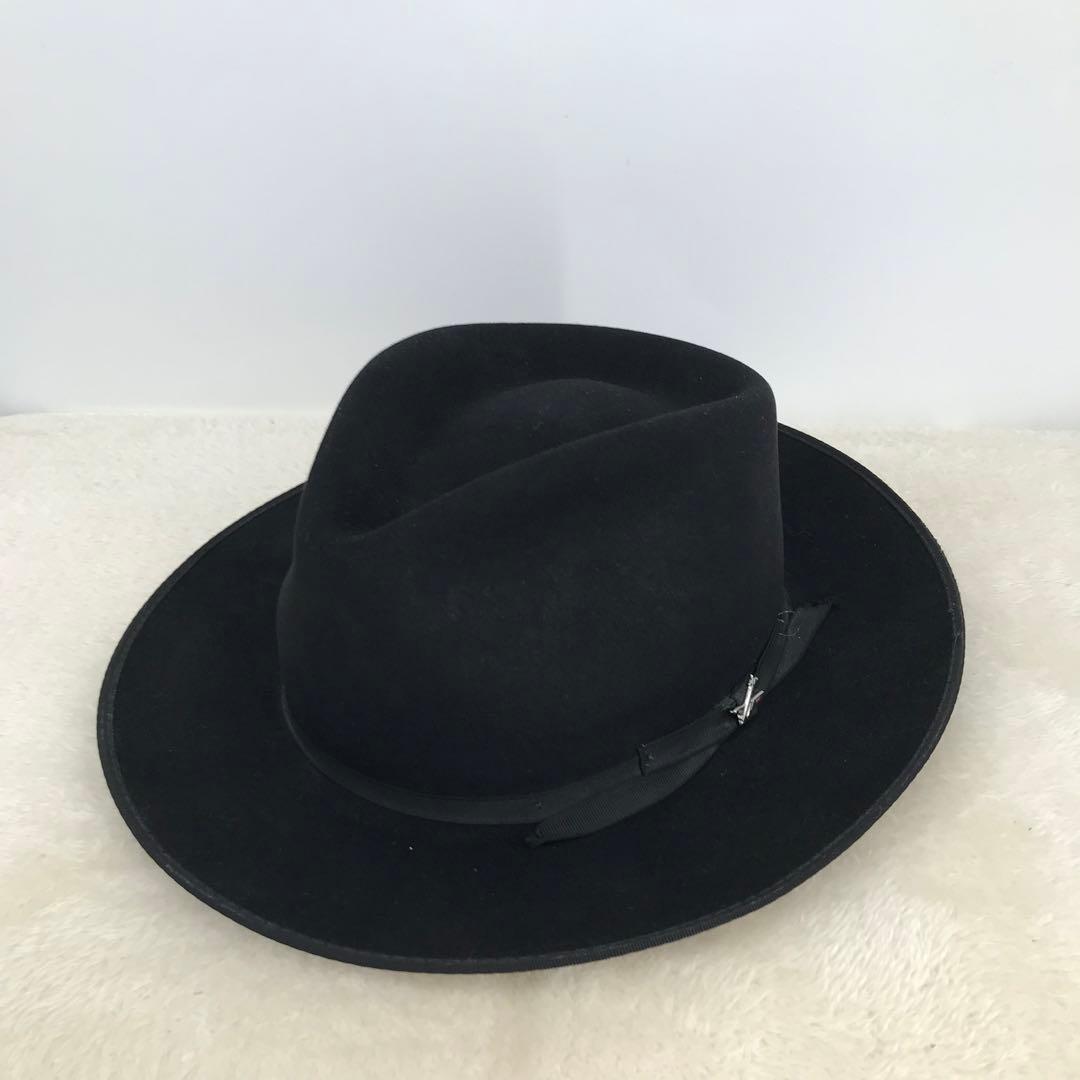 ステットソン　ハット　L　ブラック　アメリカ製