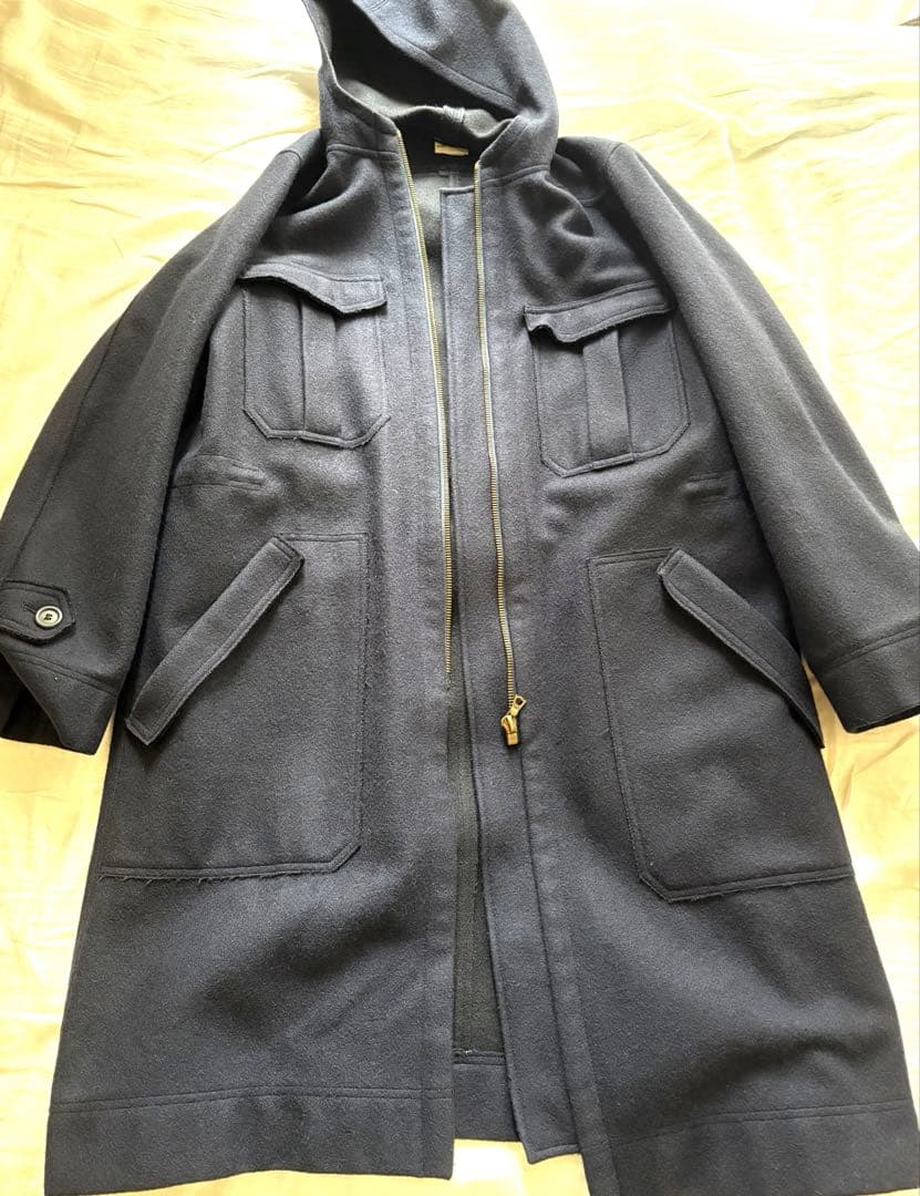 DRIES VAN NOTEN ネイビー　アーカイブ　ウール　コート