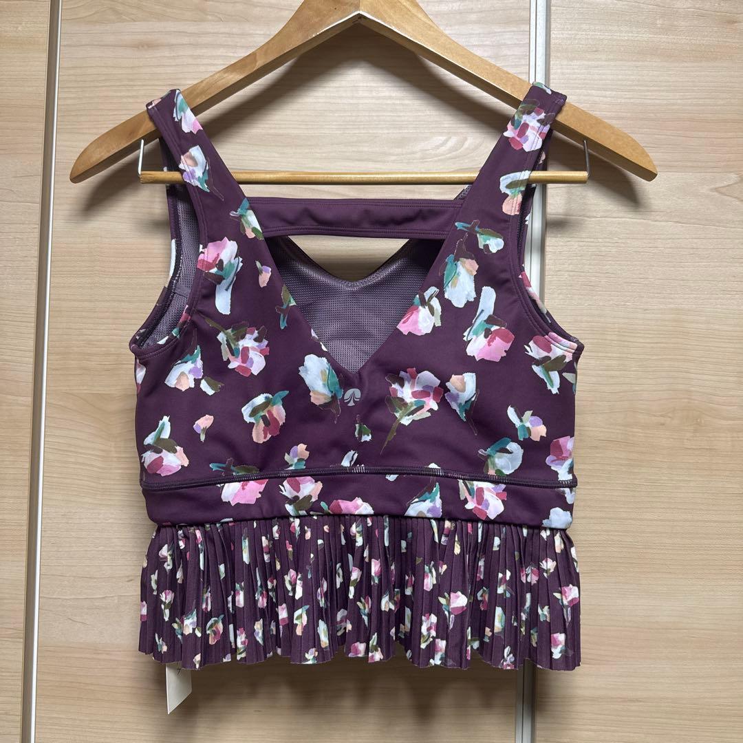 新品タグ付き　SUKALA ローズプリント　タンクトップ　ワイン　Ｌサイズ