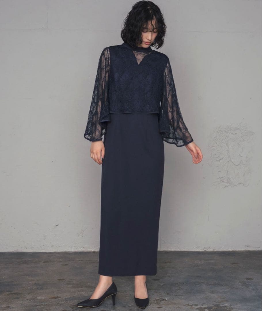 本日限定価格★大きめ GIRL オケージョンドレス 2L 3WAY レースボレロ