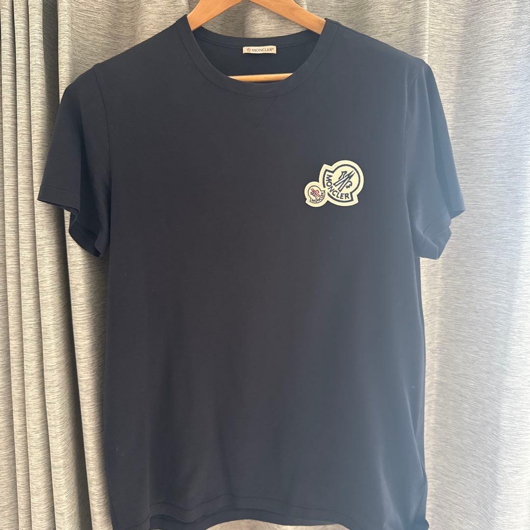 モンクレール　tシャツ　ネイビー　Lサイズ