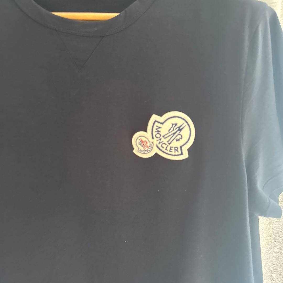 モンクレール　tシャツ　ネイビー　Lサイズ