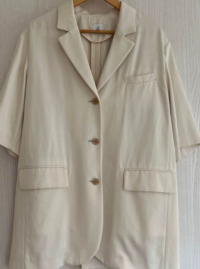 値下6(ROKU) SHORT SLEEVE SOFT JACKET 38