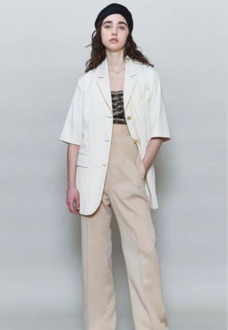 値下6(ROKU) SHORT SLEEVE SOFT JACKET 38