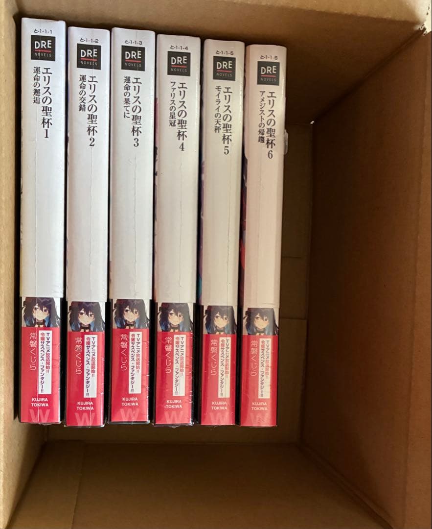 新品　未開封品　特典付　エリスの聖杯　小説　1〜6巻