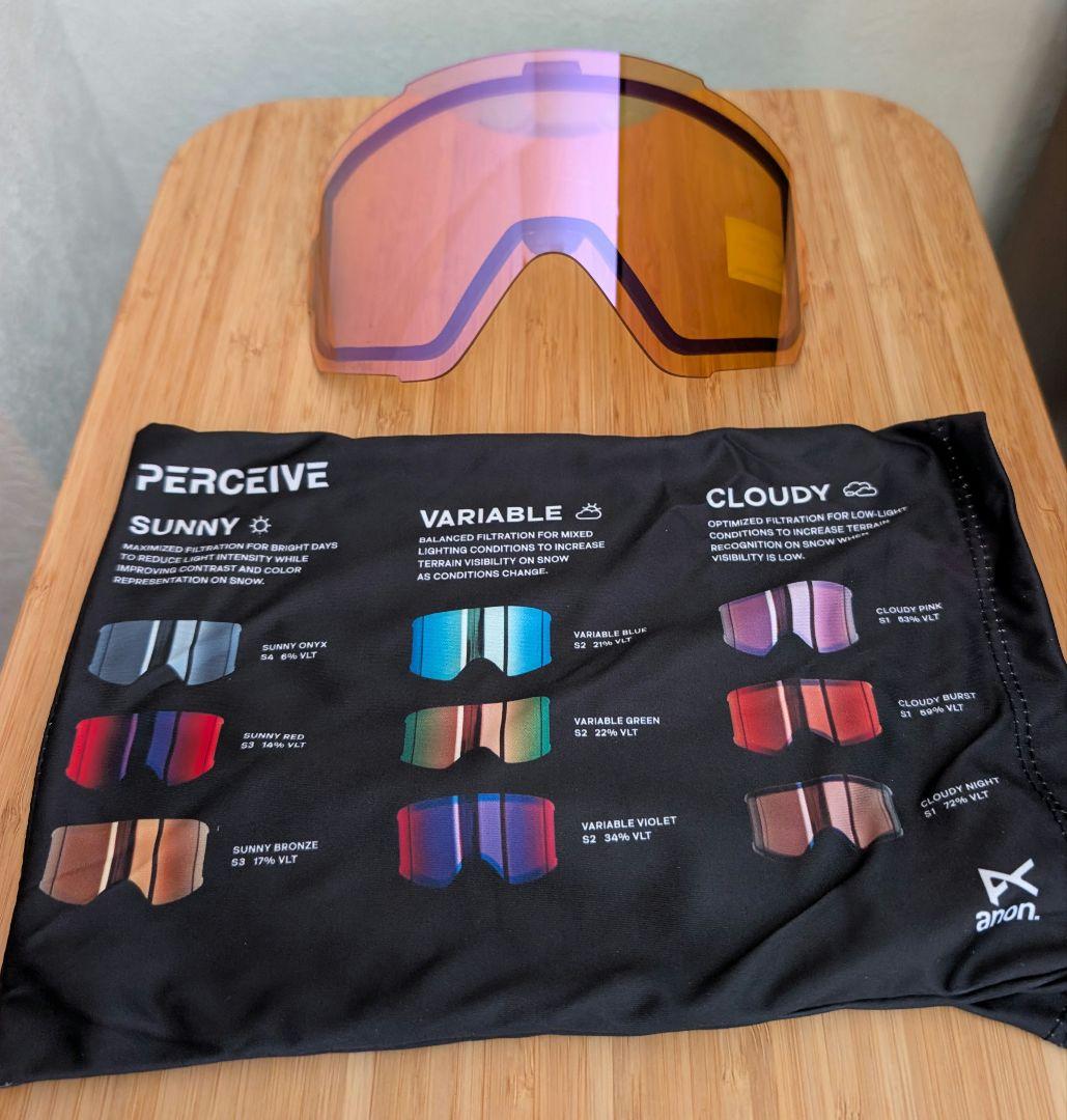 ②anon.Sync Low Bridge Fit Goggles+B.Lens