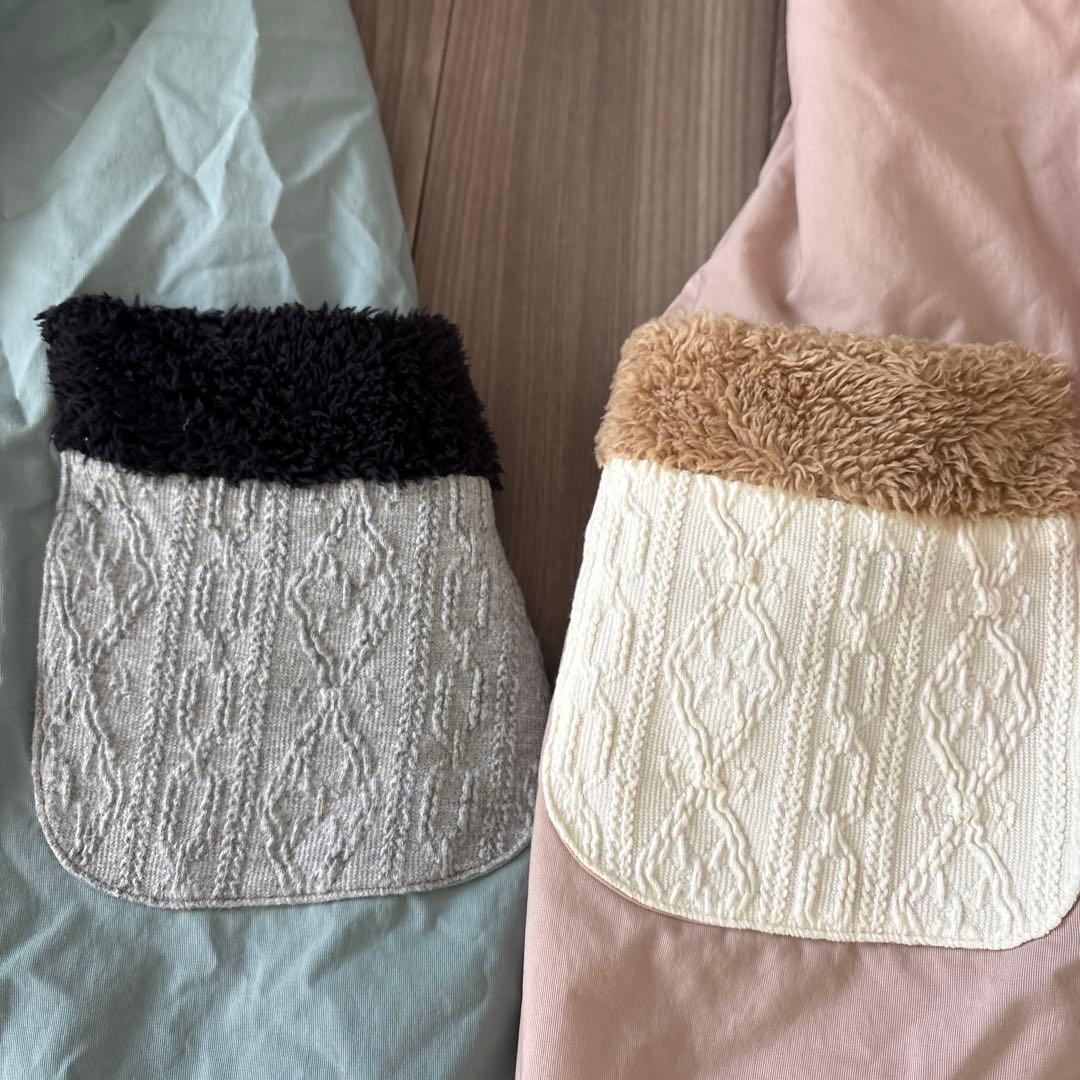 【DORACO】子ども乗せ自転車用 ブランケット 2色セット（ピンク&ブルー）