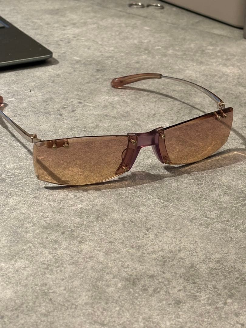 jean paul gaultier 90sリムレスサングラス スクエアシェイプ