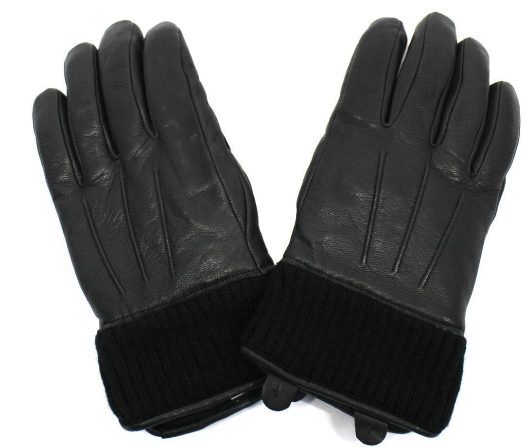 630xN9レ美品カドヤ ラギッドマン レザーグローブ 黒 レディースWLサイズ