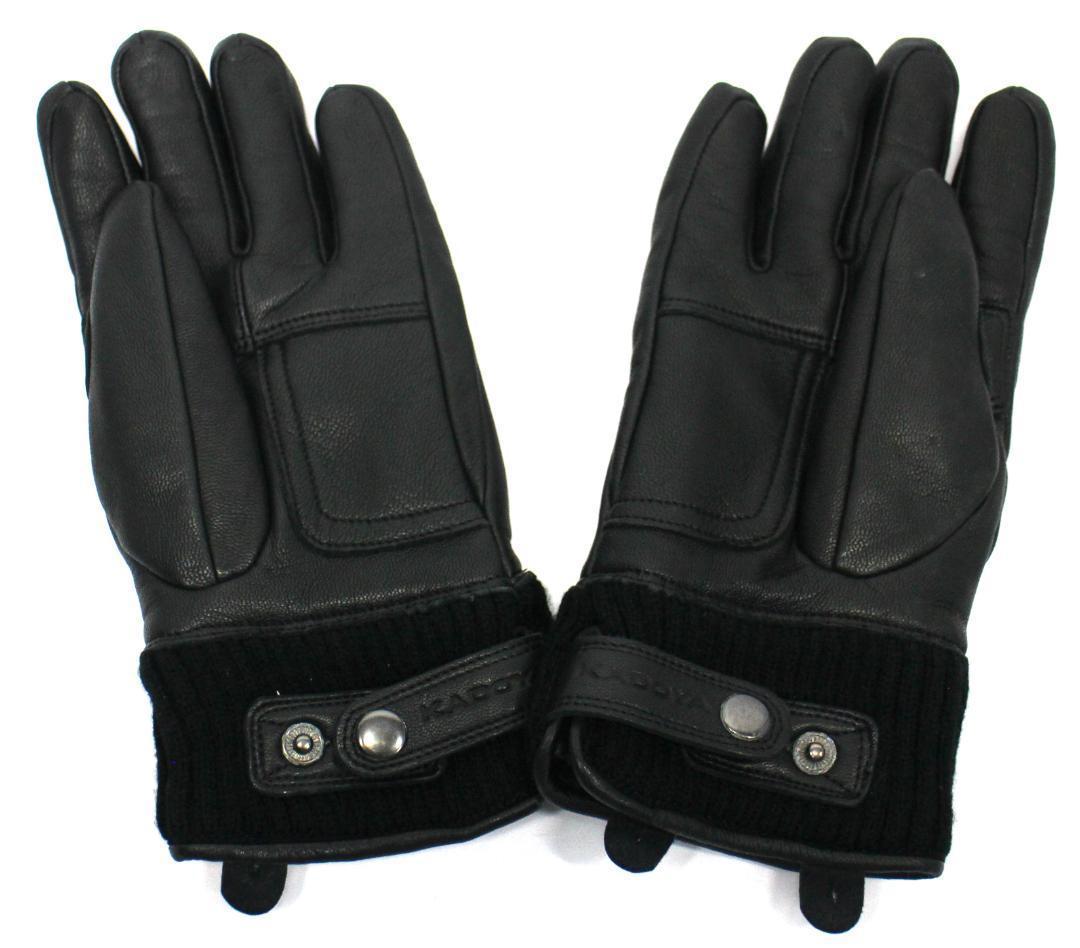 630xN9レ美品カドヤ ラギッドマン レザーグローブ 黒 レディースWLサイズ