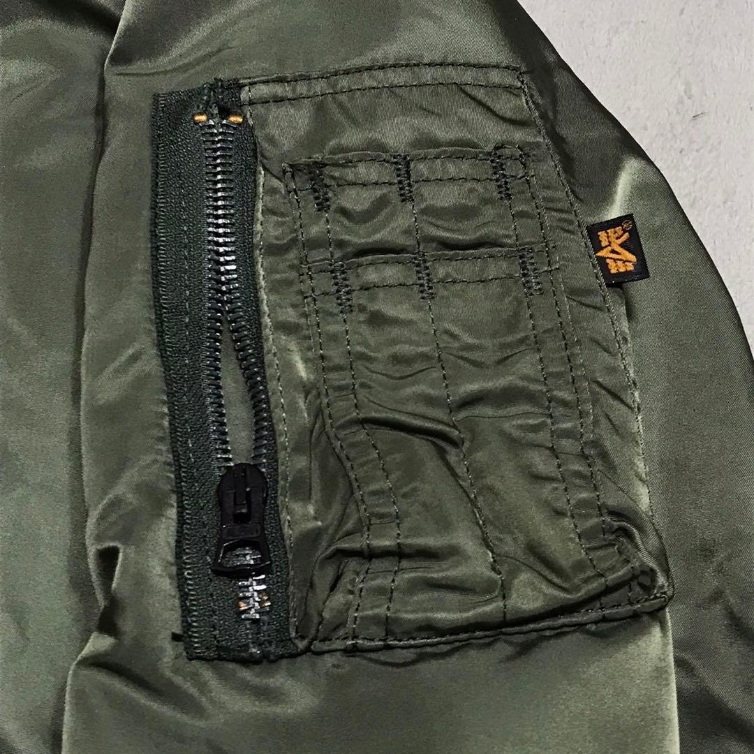 90s アルファインダストリーズ　ビンテージフライトジャケット　MA1 USA製