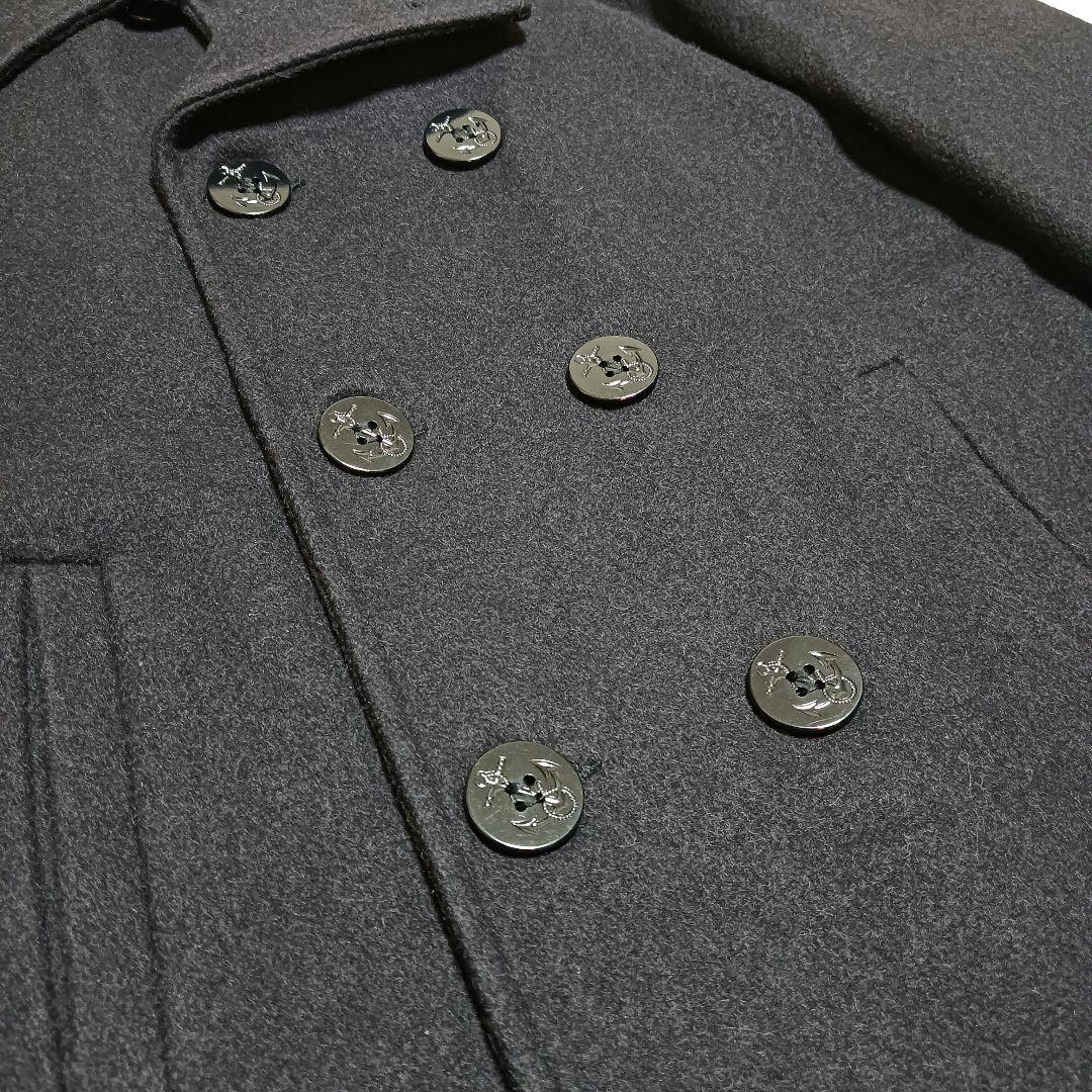 極美品 Fidelity フィデリティ Pコート USA製 XL ブラック 冬用