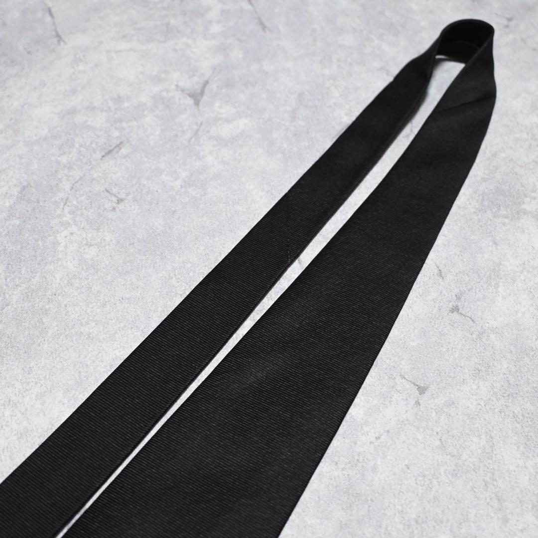 【美品】 BVLGARI ソリッド ダークブラウン ネクタイ セッテピエゲ