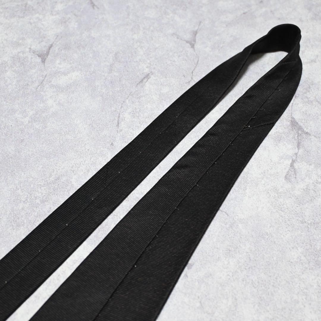 【美品】 BVLGARI ソリッド ダークブラウン ネクタイ セッテピエゲ