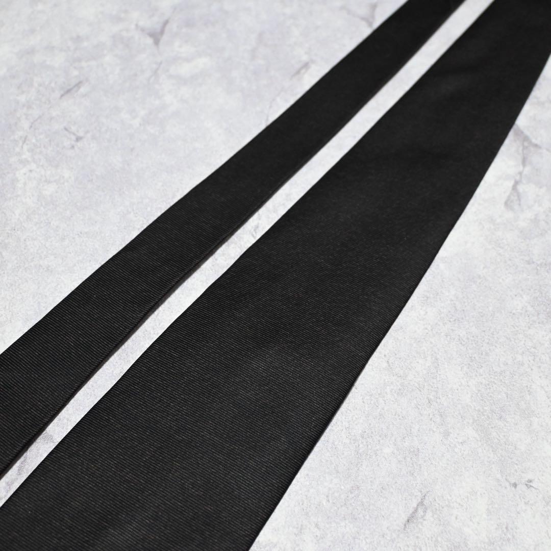 【美品】 BVLGARI ソリッド ダークブラウン ネクタイ セッテピエゲ