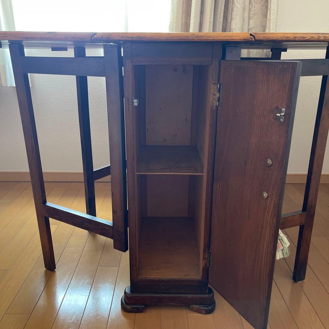 クラシック木製折りたたみテーブル　イギリス製